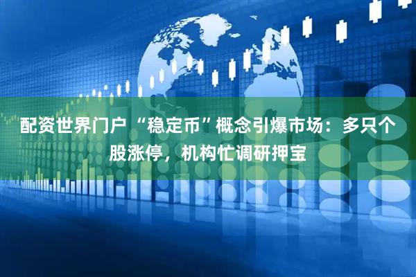 配资世界门户 “稳定币”概念引爆市场：多只个股涨停，机构忙调研押宝